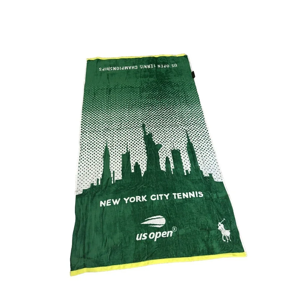 Authentic Green Polo Ralph Lauren Us Open 2023 New York City Beach Towel